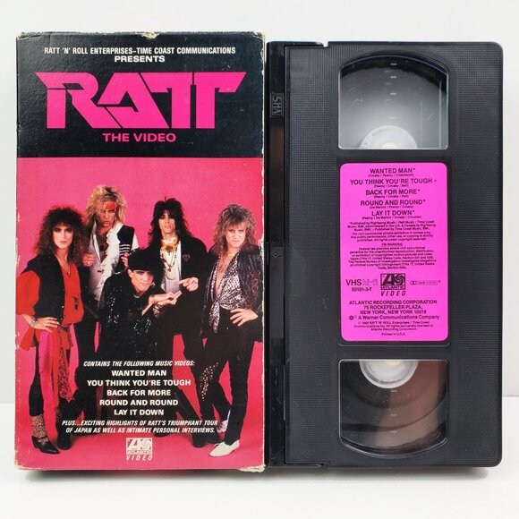 Ratt Band VHS Vintage 1985 Metal Music Video Japan Tour Interviews Tested - Picture 1 of 10